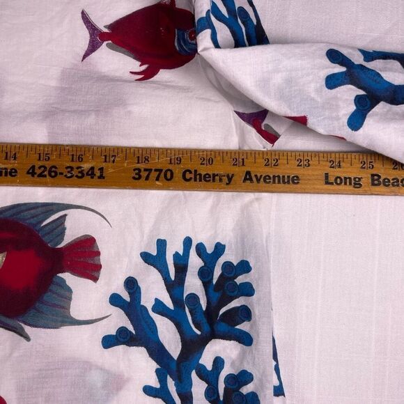 Soft Surroundings Multicolor Sea Life Print Seychelles Cover Up Tunic Blouse XL - Picture 8 of 9